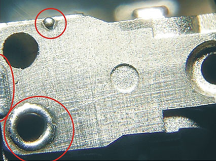 <a href='http://www.xue158.cn/product/3.htm' class='text_a'>模具激光焊機</a>修復(fù)模具效果